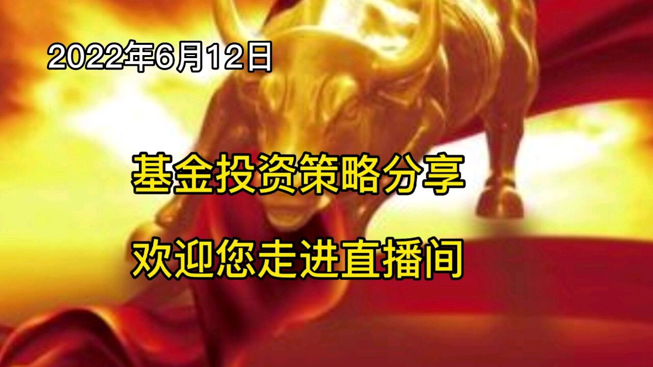 基金投资策略分享,欢迎您今天上午走进我的直播间