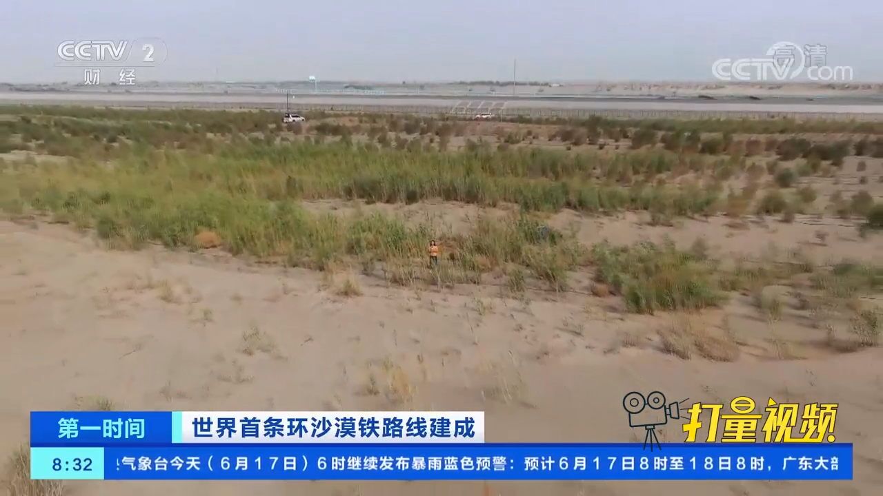 穿越沙漠戈壁绿洲,和若铁路沿线建起“绿色长廊”