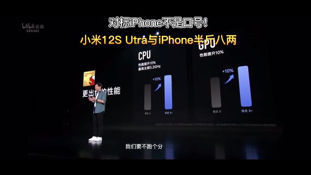 对比iPhone不只是口号,小米12S Utra与Phone半斤八两