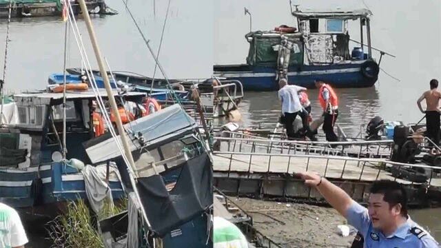 宁波奉化1艘休闲渔船因强对流天气侧翻 16人落水,已救起15人