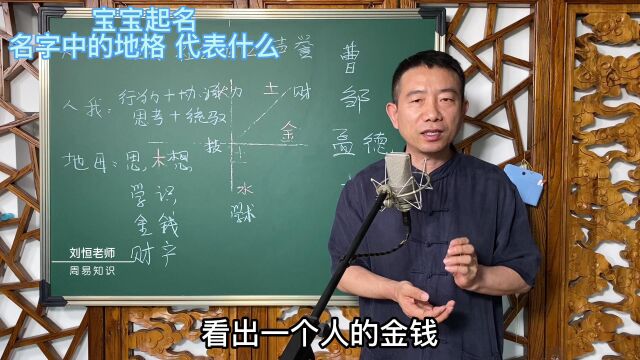 刘恒易经:宝宝起名 名字中的地格 代表什么