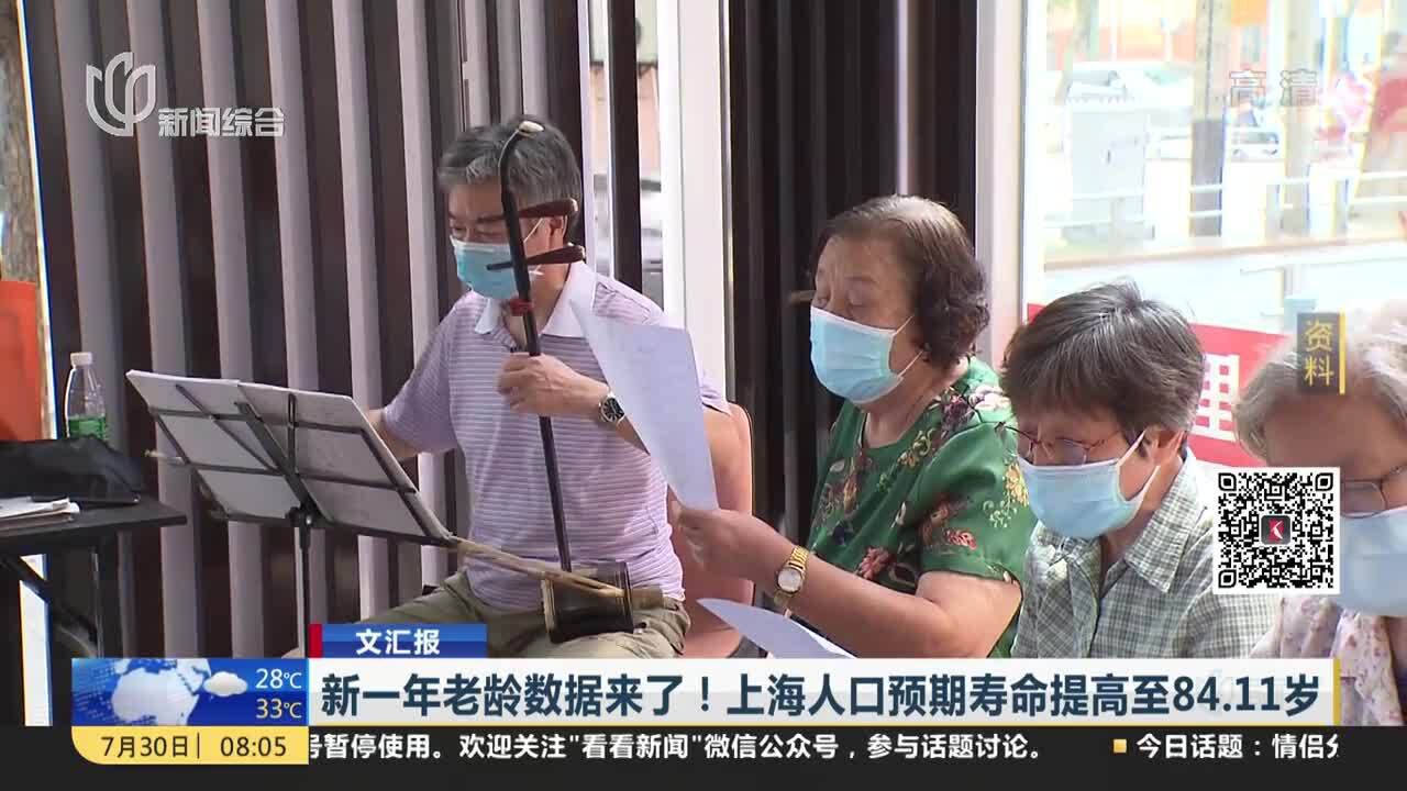 新一年老龄数据来了!上海人口预期寿命提高至84.11岁