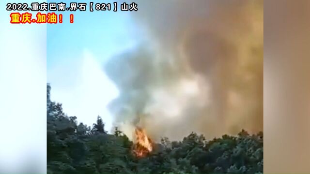 重庆巴南界石镇山火,重庆加油、致敬消防英雄