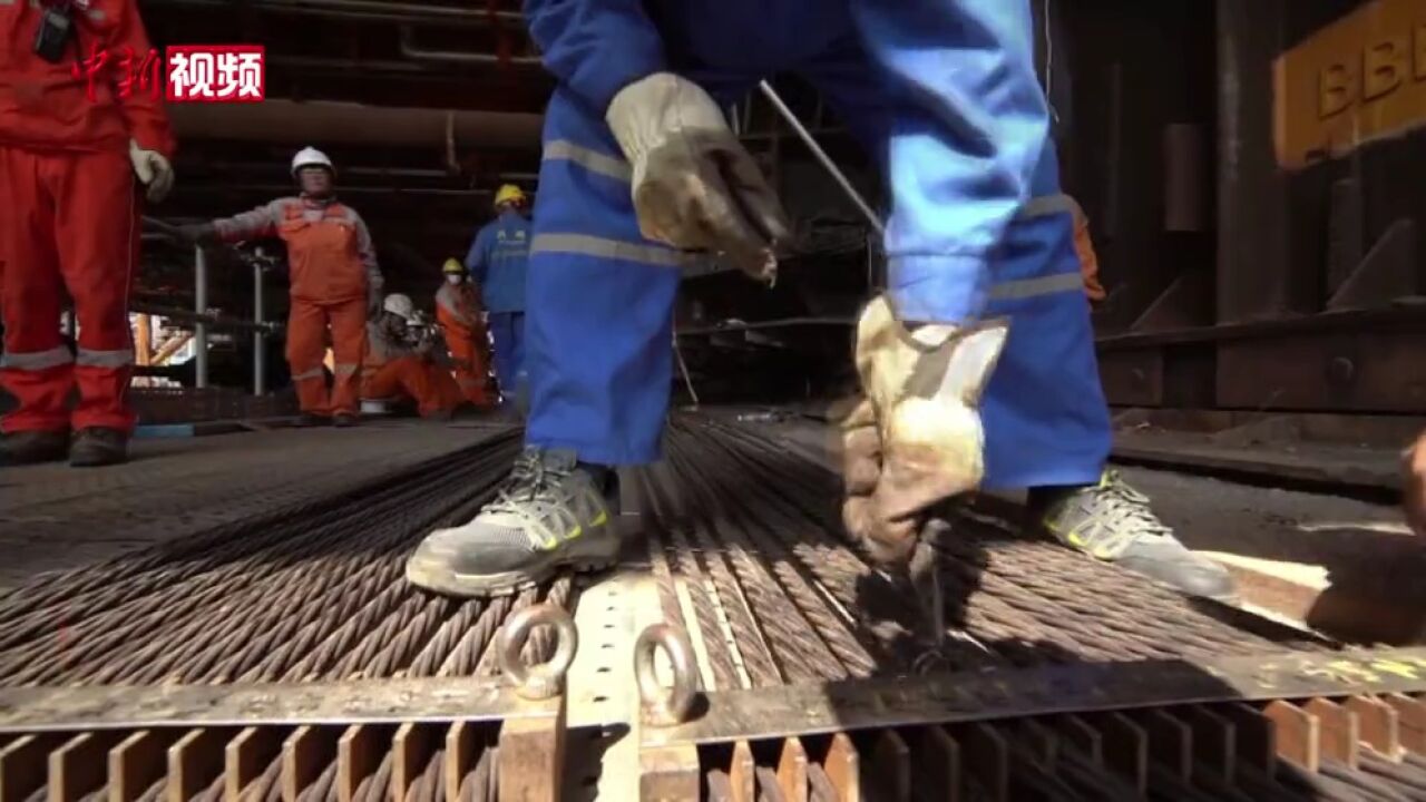 渤海油田迄今为止最重平台组块陆地建造完工