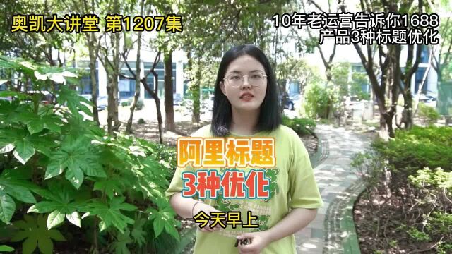 1207 10年老运营告诉你1688产品3种标题优化