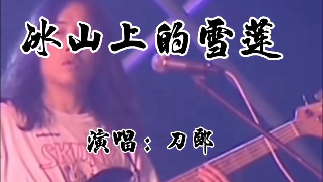 #回味经典《冰山上的雪莲》演唱:刀郎