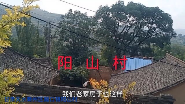 甘肃天水秦州区小山村,典型的黄土高原风貌,保留老土房冬暖夏凉