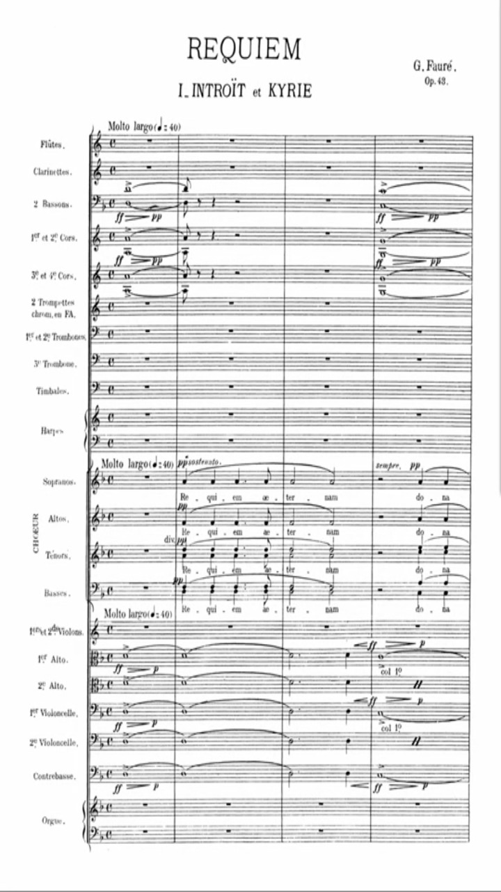 Fauré Requiem Op 48 Full Score 腾讯视频