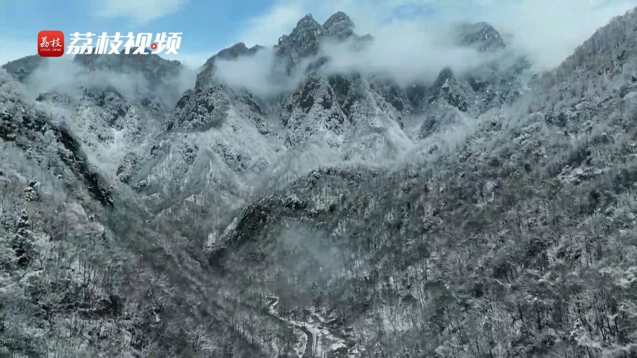 美如画!雪后秦岭红河谷宛如冰雪世界