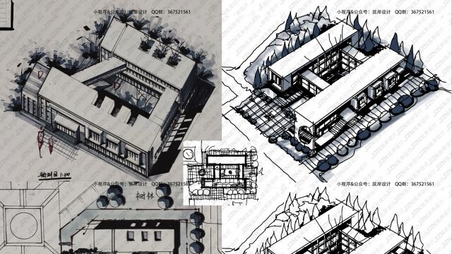 武汉理工10初聋哑学生实验综合楼建筑设计20220922刘#筑岸 #筑岸设计 #建筑考研 #建筑快题 #设计手绘 #武理建筑快题 #武理建筑考研