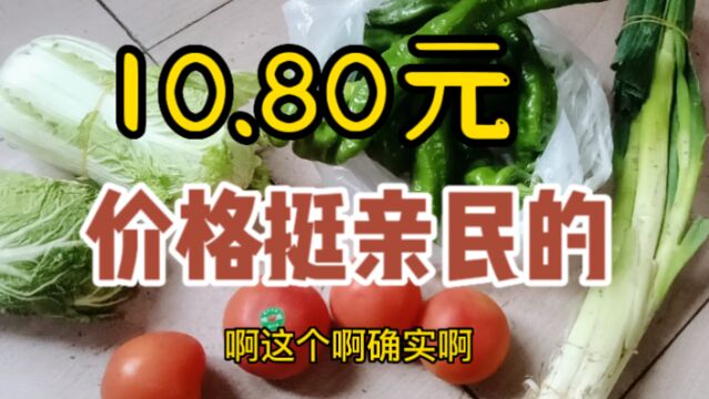 虽解封了没收入有压力,在乌市社区蔬菜直销点买了点菜,价格挺亲民的