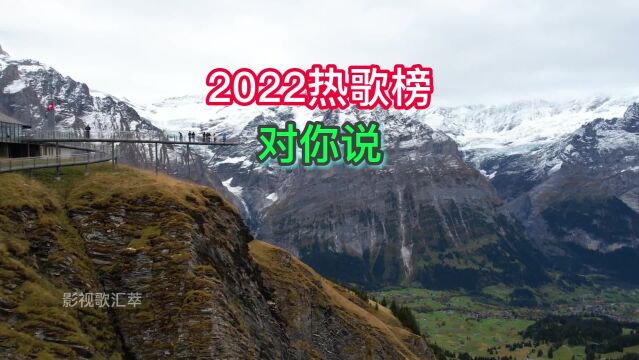 2022年热门歌曲《对你说》,值得收藏的耐听循环歌单