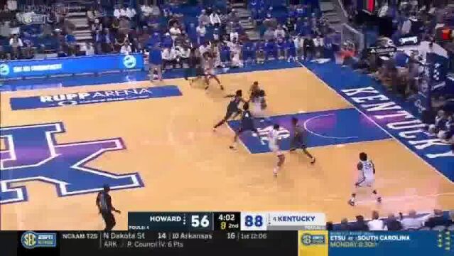 肯塔基新人后卫卡森ⷮŠ华莱士(Cason Wallace)NCAA季中集锦