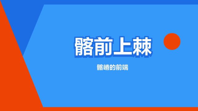 “髂前上棘”是什么意思?