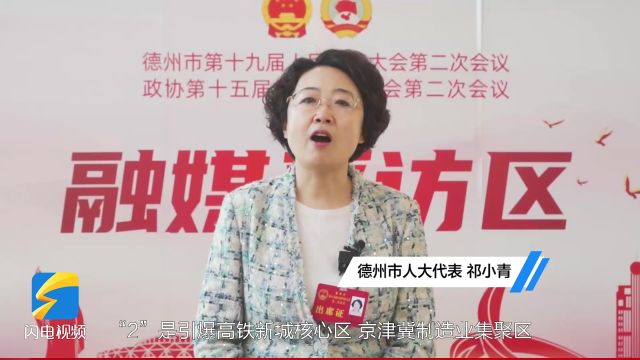 聚焦德州两会|市人大代表祁小青:构建“1+426”工作体系 高标准建设天衢新区