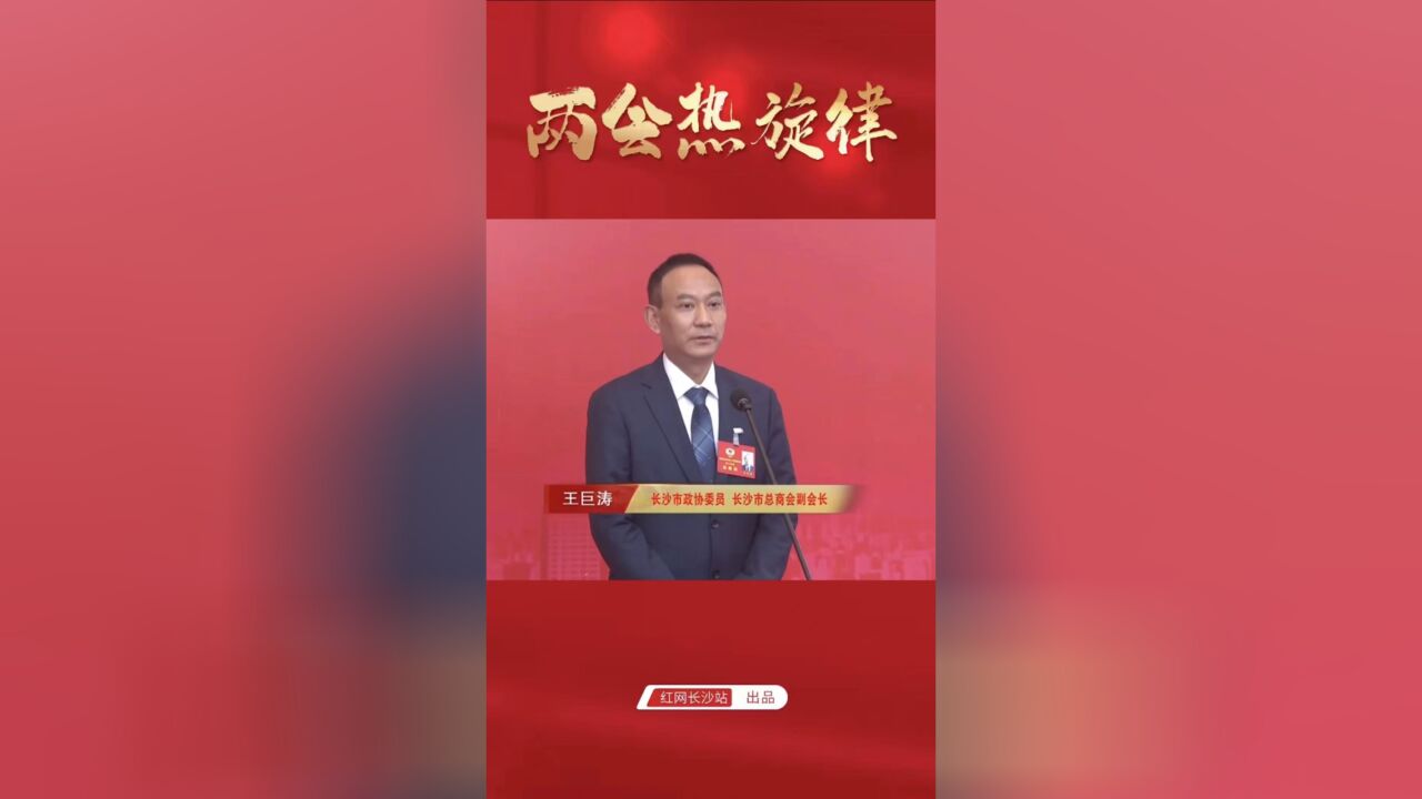 两会热旋律㉓丨王巨涛:民营经济成为长沙经济发展的“主力军”