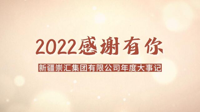 新疆崇汇集团2022年度大事迹