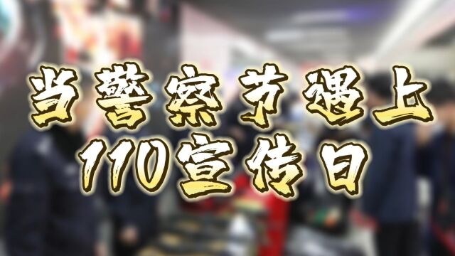 当警察节遇上110宣传日