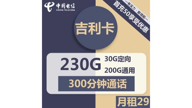 尽享畅游世界的极致体验!畅达230G流量+300分钟通话只需29元!