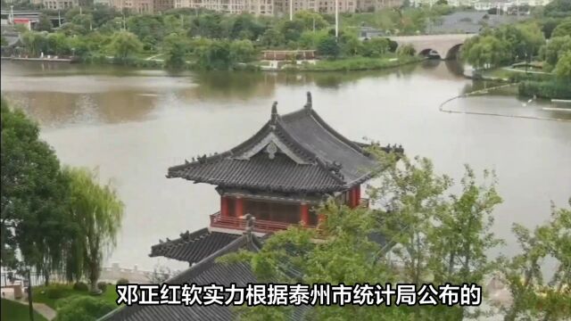 邓正红城市软实力:2023泰州软实力价值2613.62亿元 指数0.5047