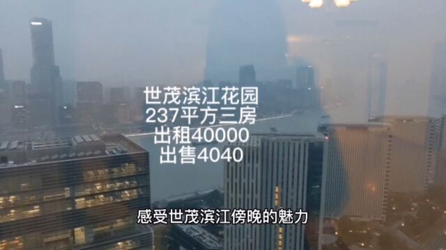 世茂滨江花园237平方三房出售