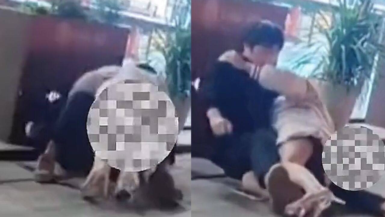 女子追男子被拒绝当街逼迫,穿丝袜短裙压身上纠缠,男子举动意外