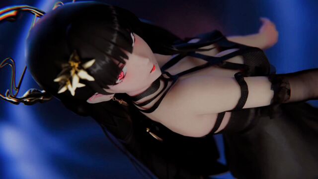 MMD二次元黑丝