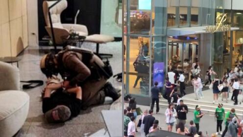 泰国曼谷一购物中心突发枪击：人群受惊奔逃 14岁枪手被捕画面曝光 