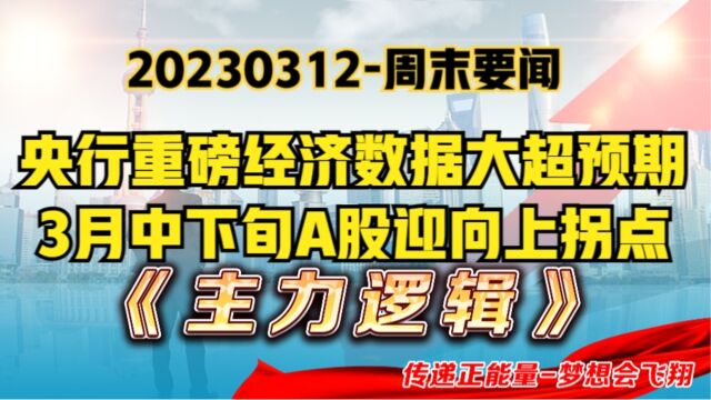 周末要闻,经济数据大超预期!硅谷银行倒闭,难抵挡A股迎拐点?