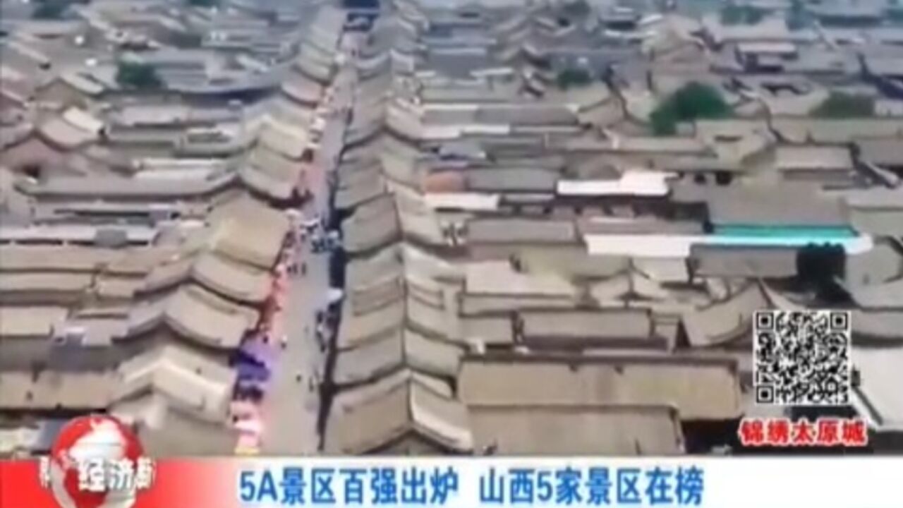 旅游业再发力!山西五家景区入选5A景区百强榜