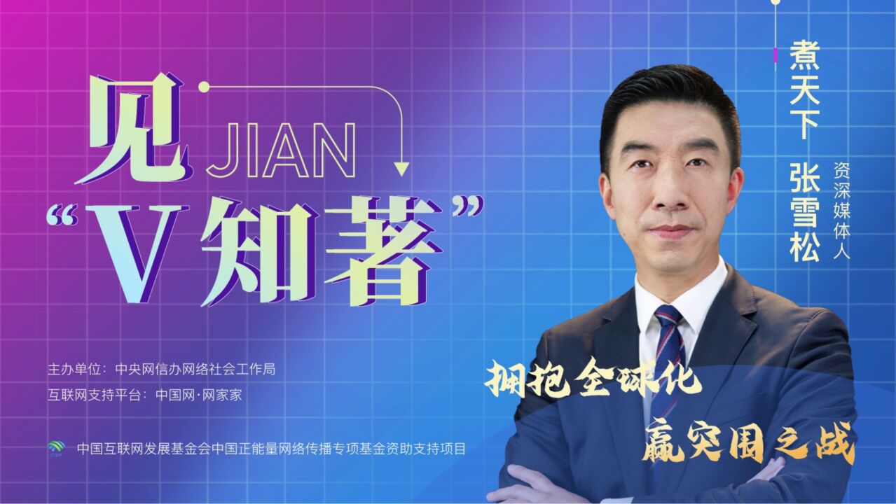 【见“V知著”】张雪松:拥抱全球化,赢突围之战