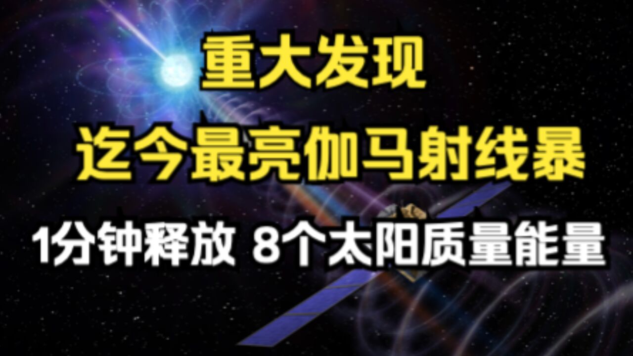 千年一遇!精确测量迄今最亮的伽马射线暴