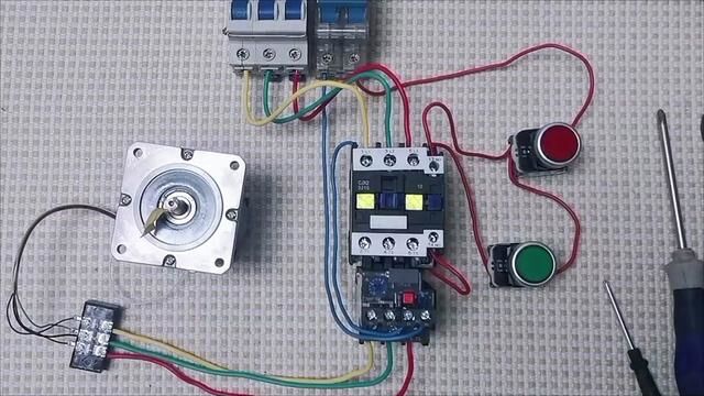 电动机起保停控制线路接线方法#零基础学电工 #电气控制 #电工知识