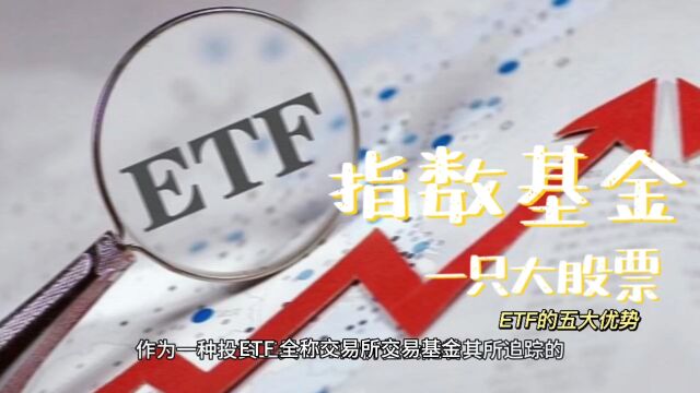 ETF:散户买股票还是大的好!