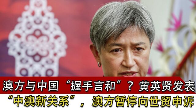 澳大利亚与中国“握手言和”?黄英贤发表“中澳新关系”