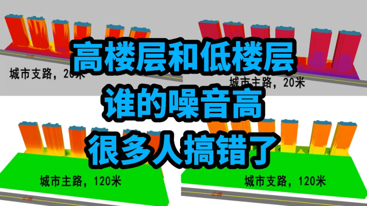 到底高层噪音大,还是低层噪音小?建筑设计师专业分析,讲明白它