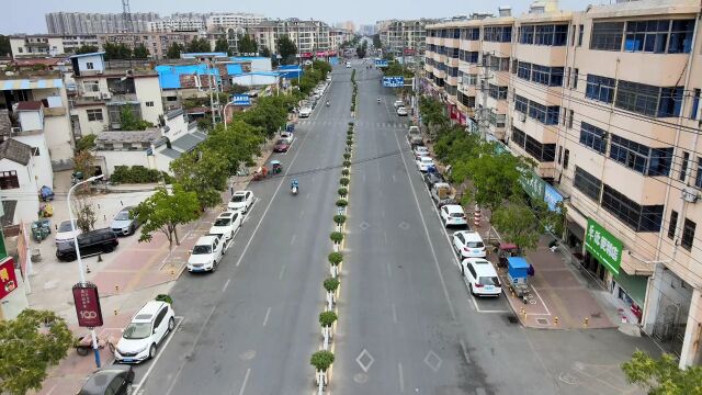 午时二刻,界首市界光路街景,界首汽车站,安徽省阜阳市