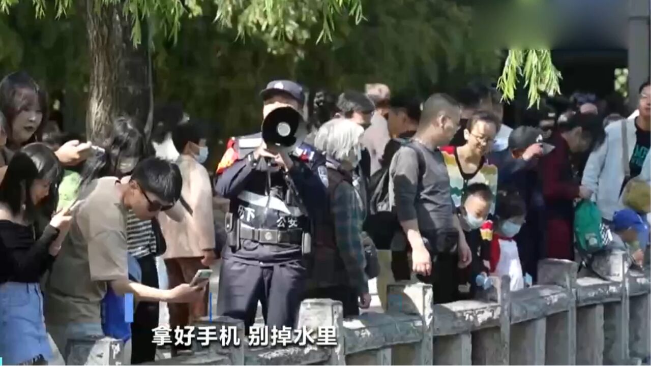 山东济南:泉水胜景引客满,民警喊话获点赞