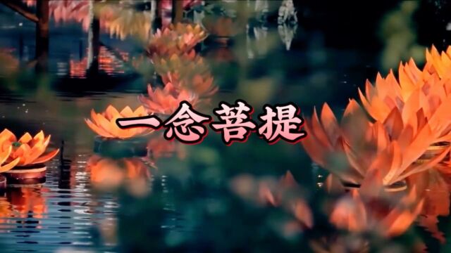 经典名曲《一念菩提》的含义是通过修行和修正自己的思维,我们应该时刻保持正念,避免负面的念头和意念.