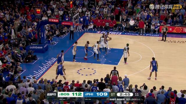 NBA东部半决赛：凯尔特人vs76人G4全场回放