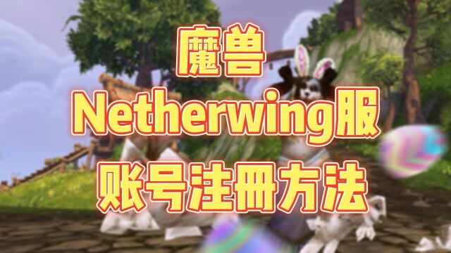 魔兽世界Netherwing服注册账号教程方法