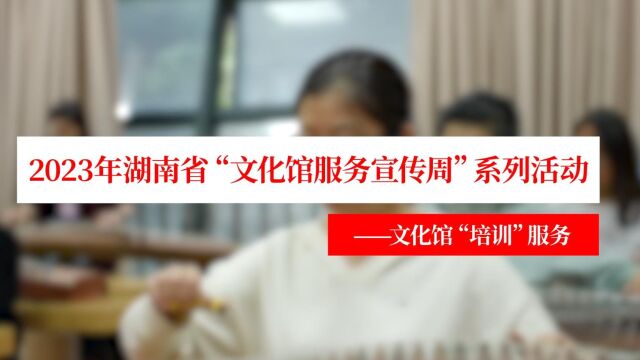 “艺”起来!湖南省文化馆“湘文艺培”公益培训点亮生活