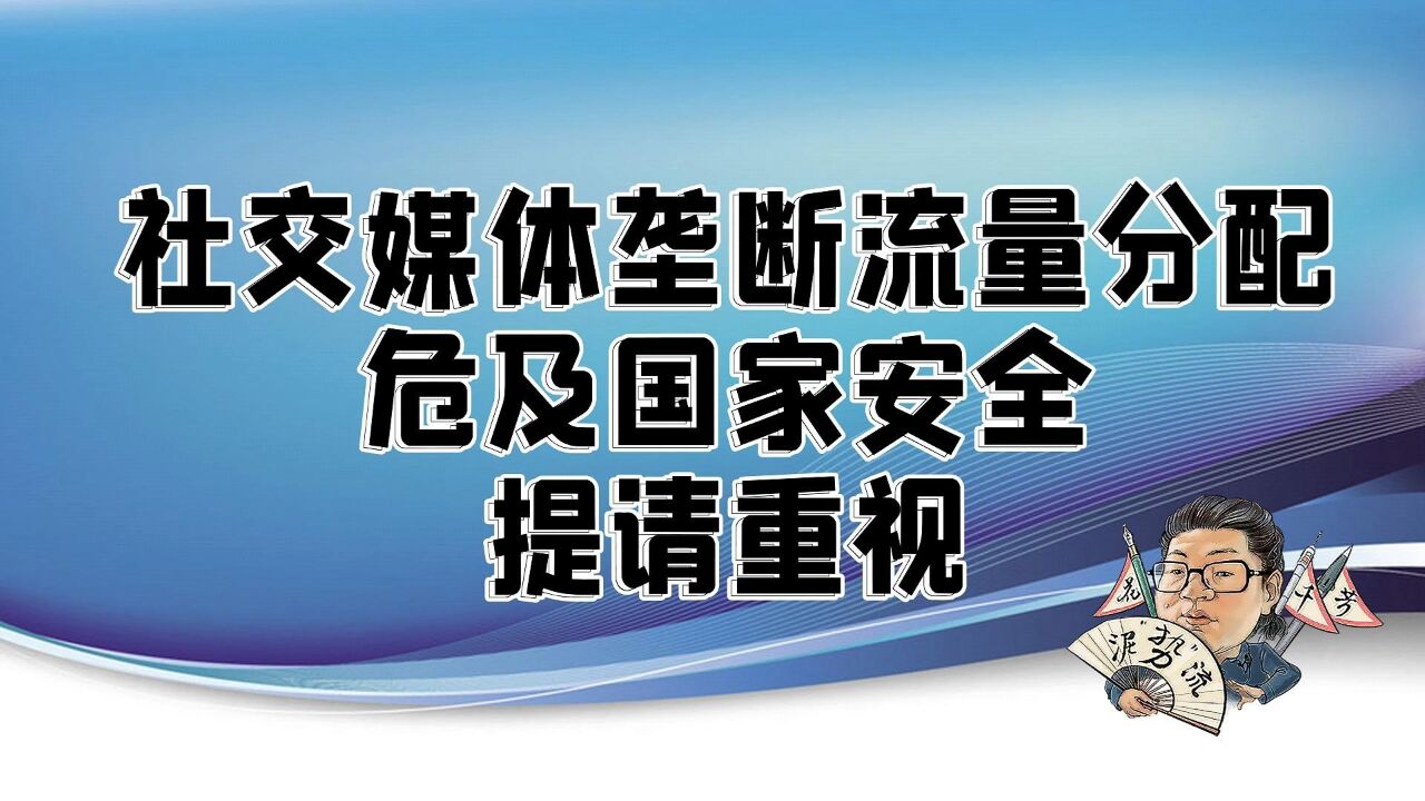 花千芳:社交媒体垄断流量分配,危及国家安全,提请重视