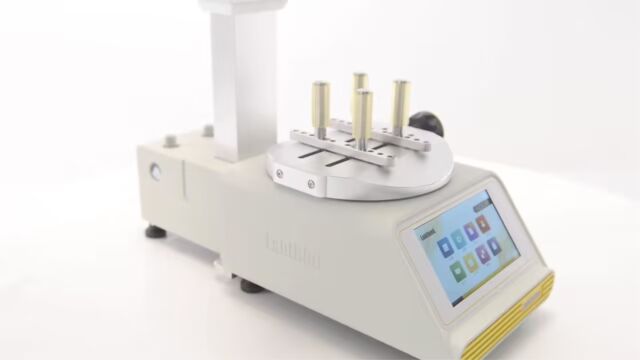 济南兰光C612M全自动瓶盖扭矩仪Labthink全新一代“机械手”式全自动扭矩仪,专业测量瓶装产品瓶盖的锁紧、开启扭矩值大小,其测量精度高,稳定性...