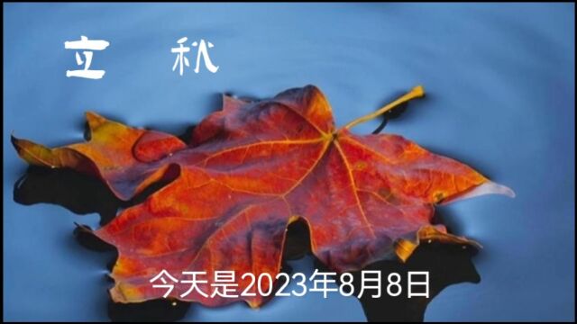 立秋,寓意着秋季的开始,收获的季节的来临.立秋也象征着丰收和希望,万物开始从繁茂成长趋向萧索成熟.