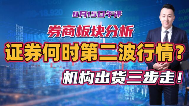 陈译辉:证券板块何时第二波行情?机构出货三步走!