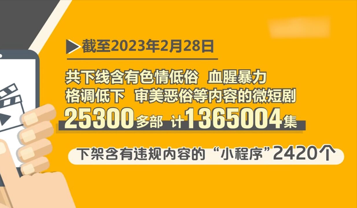 两万多部下线,广电总局整治违规微短剧,广电总局与多平台开展微短剧治理工作