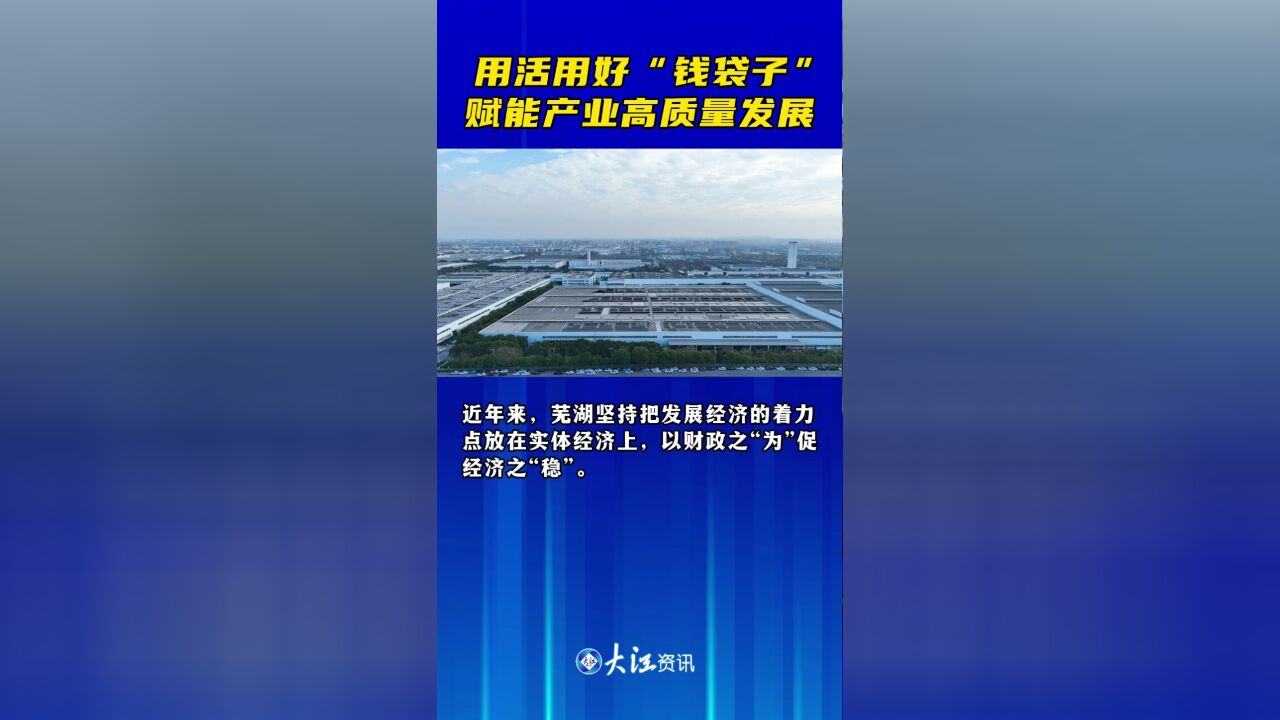 用活用好“钱袋子” 赋能产业高质量发展