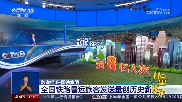 国铁集团:全国铁路暑运旅客发送量创历史新高