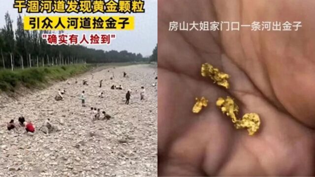 尊嘟?假嘟!网传北京房山一河道能捡金粒,警方:系自媒体的闹剧